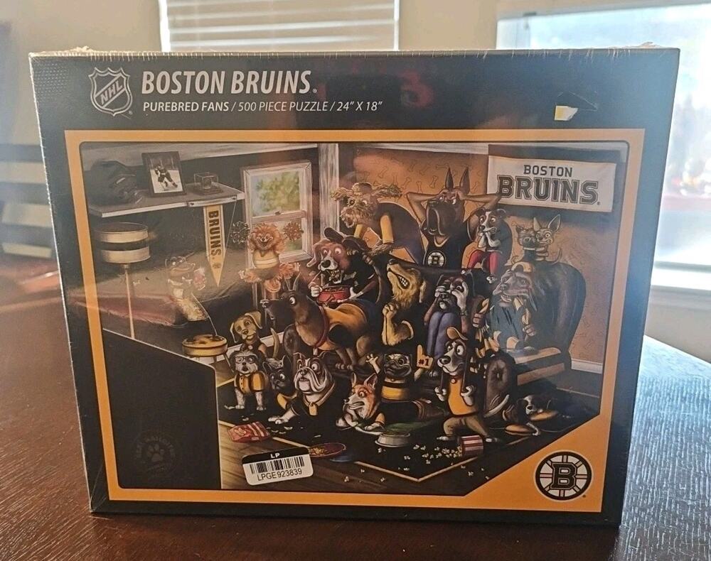 You The Fan NHL Boston Bruins Purebred Hockey Fans Nailbiter Puzzle 500 Pieces